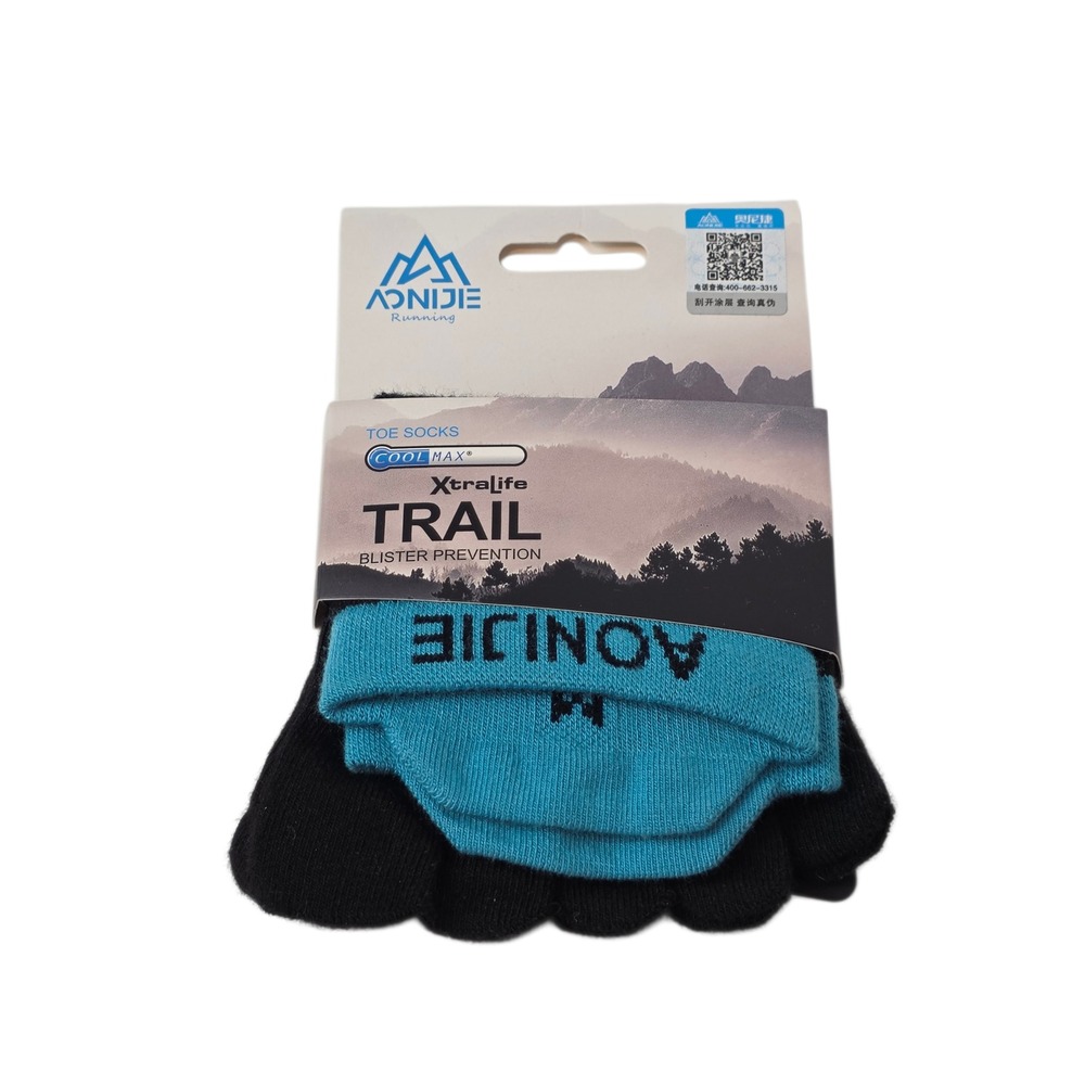 AONIJIE Women Trail Running Toe Socks Coolmax Xtralife Blister Prevention Medium